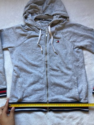 Sudadera Tommy Hilfiger Gris Cremallera