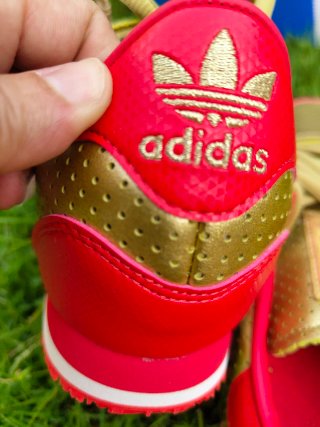 Zapatillas Adidas galaxy OG oro JR5695, piel nueva