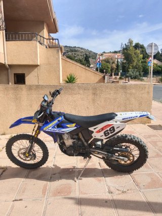 Sherco enduro 450 Azul y Blanca