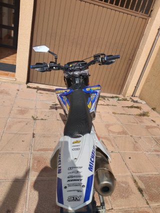 Sherco enduro 450 Azul y Blanca