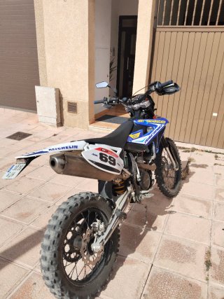 Sherco enduro 450 Azul y Blanca