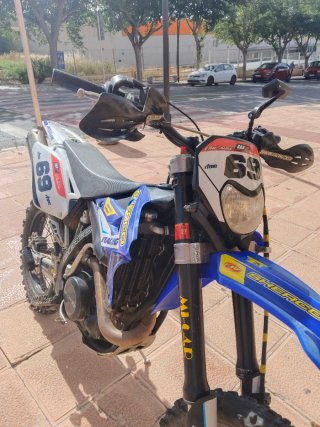 Sherco enduro 450 Azul y Blanca