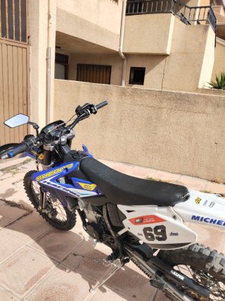 Sherco enduro 450 Azul y Blanca