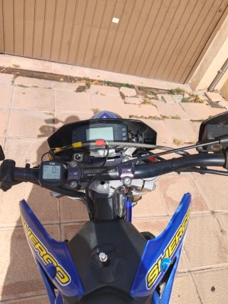 Sherco enduro 450 Azul y Blanca