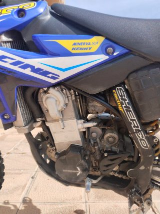 Sherco enduro 450 Azul y Blanca