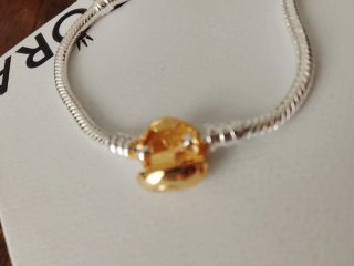Pulsera Pandora 18cm Corazón Dorado