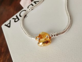 Pulsera Pandora 18cm Corazón Dorado
