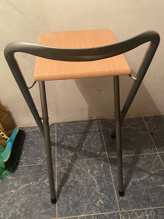 Taburete alto madera y metal
