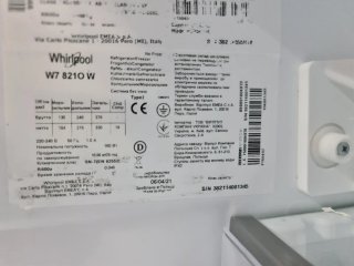Nevera Whirlpool A++ Blanca