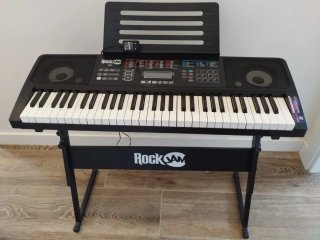 Teclado Rock Jam RJ761 con accesorios