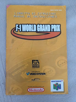 Manual F1 World Grand Prix N64