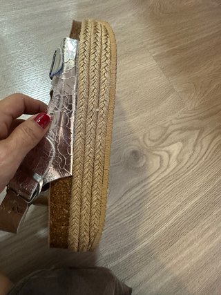 Sandalias cuña esparto talla 40