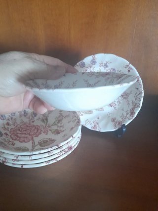 Johnson Bros Set 6 Ciotole Macedonia Rose Chintz