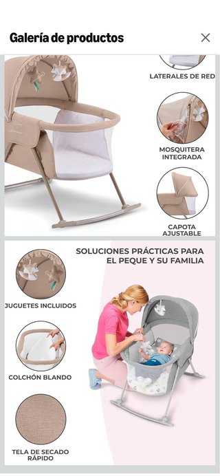 Cuna de viaje plegable