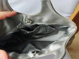 Conjunto Bolso de mano+ Sandalias Fiesta Plateadas