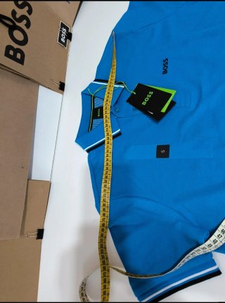 Camisa Polo Boss Azul Talla S