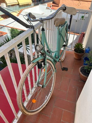 Bicicleta urbana mujer color menta