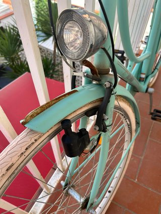 Bicicleta urbana mujer color menta
