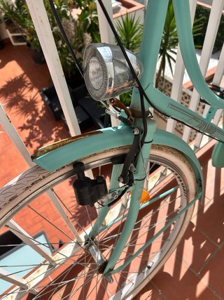 Bicicleta urbana mujer color menta