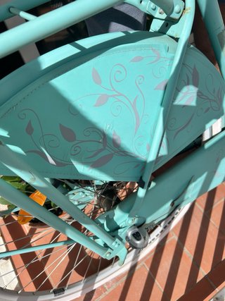 Bicicleta urbana mujer color menta