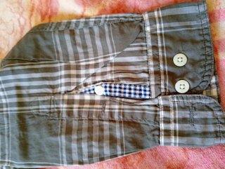 Camisa Woolrich Cuadros Gris y Marrón
