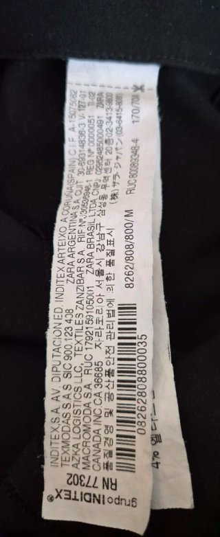 Pantalón Zara negro lazo