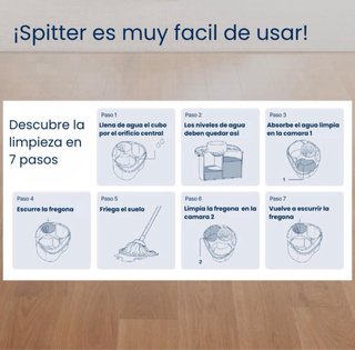 Cubo Limpieza Splitter Doble Compartimento