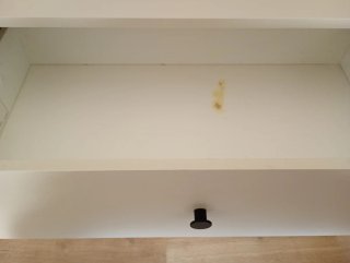 Cómoda IKEA GURKSEN 3 cajones blanca