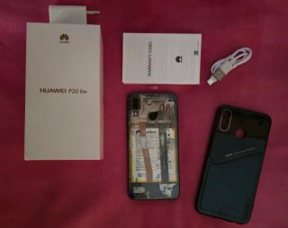 Huawei P20 Lite Negro + Funda Transparente