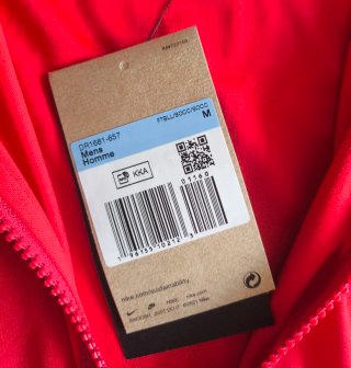 Chaqueta deportiva Nike roja Talla M