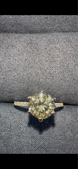 Anillo Oro Blanco 14k Diamantes Naturales