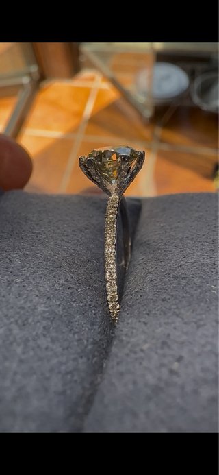 Anillo Oro Blanco 14k Diamantes Naturales
