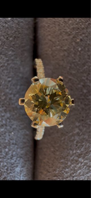 Anillo Oro Blanco 14k Diamantes Naturales