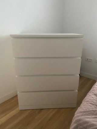 Cómoda Ikea 4 cajones blanca