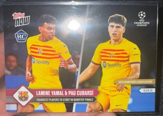 Cromo Topps NOW Lamine Yamal RC UCL 21.02.24