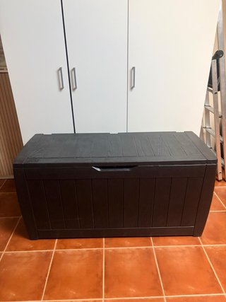 Baúl de Almacenamiento Negro Plástico