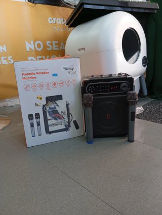 Máquina Karaoke Portátil con 2 Micrófonos