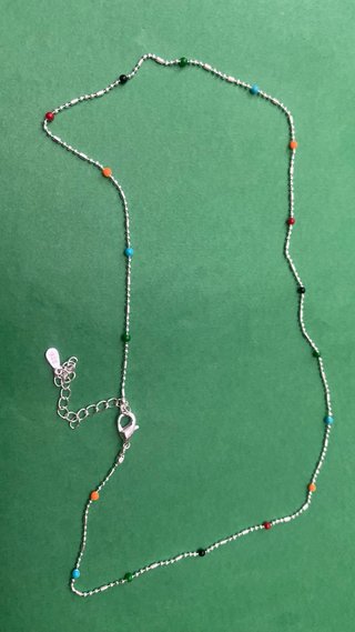 Collar plata 925 con cuentas