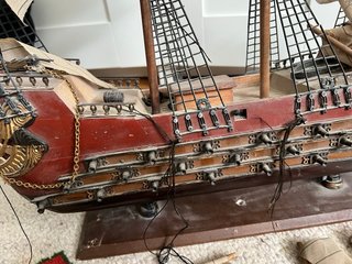 Maqueta Barco Madera Antiguo