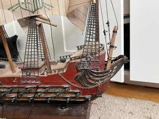 Maqueta Barco Madera Antiguo