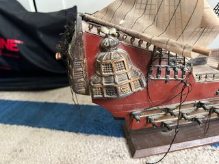 Maqueta Barco Madera Antiguo