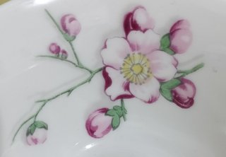 Juego de café Limoges porcelana floral