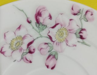 Juego de café Limoges porcelana floral