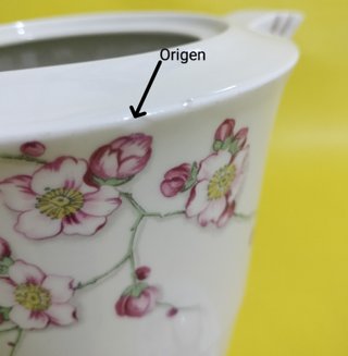 Juego de café Limoges porcelana floral