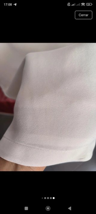 Vestido blanco con volantes