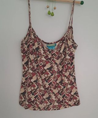 Camiseta tirantes Bershka estampada M