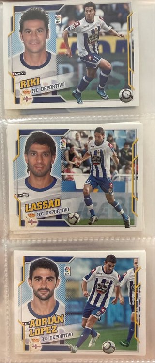 Lote cromos RC Deportivo 2010/2011