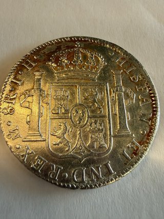Moneda de duro de plata 1808 Carlos IV