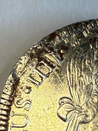 Moneda de duro de plata 1808 Carlos IV