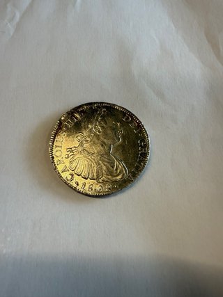 Moneda de duro de plata 1808 Carlos IV